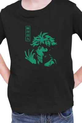 Zdjęcie produktu dla Koszulka Dziecięca Manga Japan Anime Comics Animation My Hero Anime Academia 29, 3-4 Jahr - 104 / Czarny