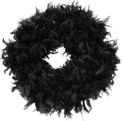 Produktbild von Federkranz Dekokranz FEDERN schwarz 50-55cm CreaFlor Home