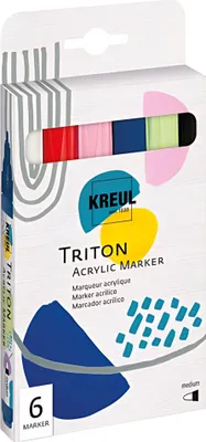 Produktbild von KREUL Acrylmarker TRITON Acrylic Marker medium 6er Set