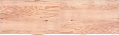 Produktbild von vidaXL Tischplatte Hellbraun 200x60x(2-4)cm Massivholz Eiche Behandelt