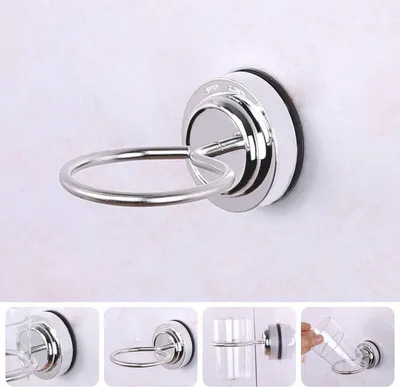 Immagine prodotto di 304 acciaio inox ventosa spazzolino da denti portabicchiere bagno portabicchiere