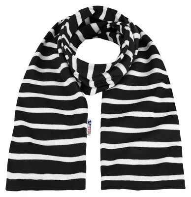 Produktbild von modAS Uni Bretonischer Schal mit Streifen und uni verschieden Farben - Herrenschal Damenschal Kinderschal 13x120 cm in Schwarz-Weiß