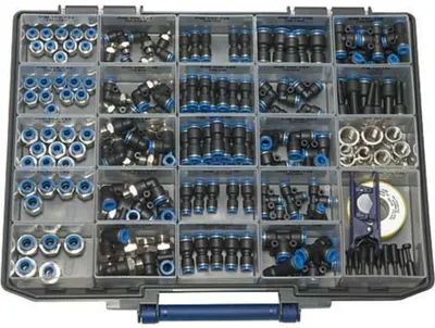 Image de Boîte d'assortiment Série bleue 171 pièces