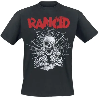 Produktbild von Rancid T-Shirt Herren Spiderweb schwarz Band-Merch, Bands 100% Baumwolle XL