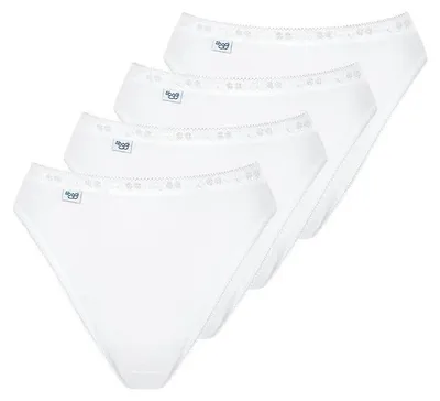 Produktbild von Sloggi Damen Unterhose Basic+ Tai , 4-Pack, 38, Weiß