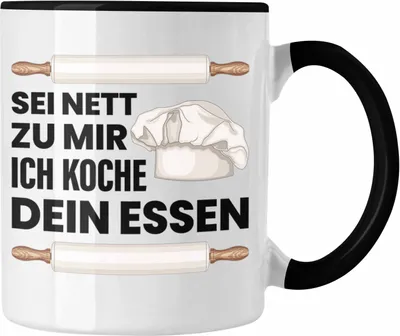 Produktbild von Trendation - Sternekoch Tasse Geschenk für besten Koch der Welt Spruch (Schwarz)