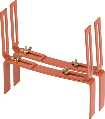 Produktbild von BigDean Blumenkastenhalter 2 Stück terrakotta Standard H-Form Kasten Halter Balkonkastenhalter