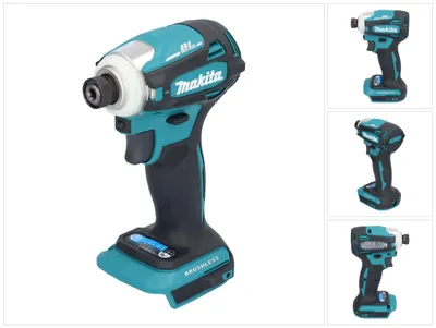 Zdjęcie produktu dla Makita DTD172Z, Klucz udarowy, Bezszczotkowy, Czarny, Niebieski, 1/4", 3800 RPM, 180 N·m