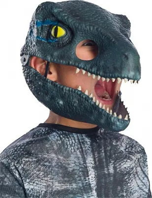 Produktbild von Jurassic World Velociraptor Kindermaske mit beweglichem Kiefer
