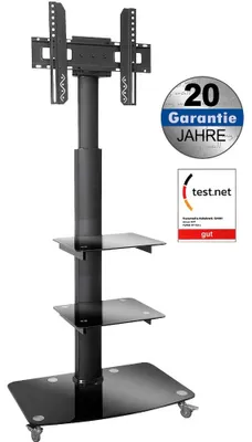 Produktbild von My Wall HP 100 Standfuß fÃ1/4r 93,98 - 177,8 cm (37 - 70 Zoll) LCD-/Plasmageräte, max. 40 kg Traglast, 3 Regalböden, max. VESA 600 x 400