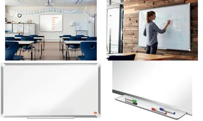 Produktbild von Nobo Premium Plus, 873 x 485 mm, Emaille, Fixed, Magnetisch
