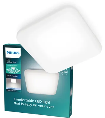 Zdjęcie produktu dla Philips Funkcjonalność Lampa sufitowa Mauve 24 W kwadratowa, LED, 4000 K, 3000 lm, IP20, Biały