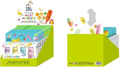 Produktbild von Haku Yoka Mini Filzstifte Multicolor - Kreatives Marker-Set für Kinder