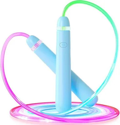 Obrázek produktu pro LED švihadlo pro děti, nastavitelné a s jasným osvětlením, vhodné pro chlapce a dívky ve věku 5–12 let, hračka.