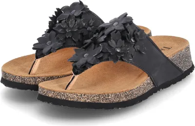 Produktbild von Think Zehentrenner KOAK Damen Glattleder Schwarz Größe: 37
