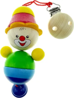 Produktbild von Hess Clipfigur Clown Felix aus Holz 12779