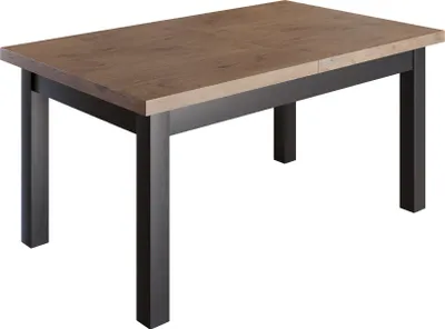 Produktbild von Furneo | Esstisch Ausziehbarer HERMES - 80x140/180 cm - Nachbildung Eiche Lefkas - Stabil und stilvoll - für Küche und Esszimmer - Loft