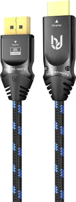 Immagine prodotto di Cavo HDMI da 3 m per 8K e 4K - Da DisplayPort 1.4 Ultra HD a HDMI con connettore placcato in oro