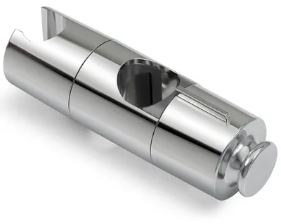 Imagen del producto de Soporte ajustable para cabezal de ducha, de 19-25 mm de diámetro, cromado, con soporte redondo para la ducha