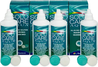 Produktbild von Solocare Aqua Multifunktions-/desinfektionslösung 4X360 ml