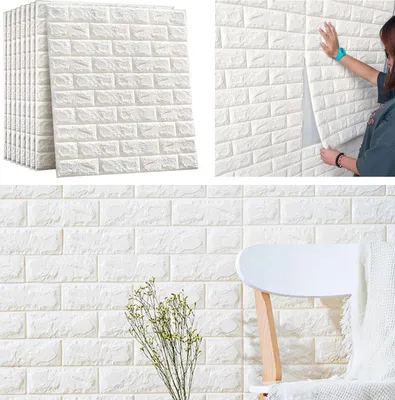 Produktbild von Heikoeco®Wandpaneele,wandverkleidung selbstklebend ,(10Stück),70x77cm,selbstklebende tapete,wandpaneele selbstklebend,3d wandpaneele