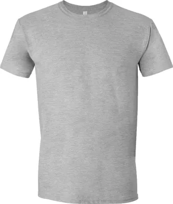 Image de Gildan Soft-Style T-shirt pour hommes, manches courtes, col rond BC484 (5XL) (Gris sport (RS))