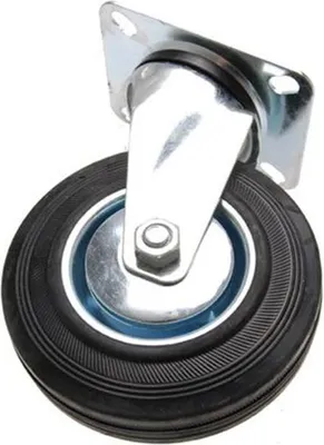 Produktbild von KRAFTMANN 80957 Lenkrolle 125 mm, mit Anschraubsockel