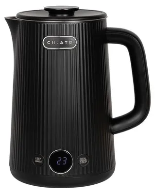 Produktbild von CHiATO heatPLAY Groove Elektrischer Wasserkocher, 1,7 L - Schwarz