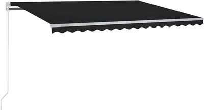 Obrázek produktu pro automatická markýza vidaXL s LED a větrným senzorem 350x250 cm antracitová