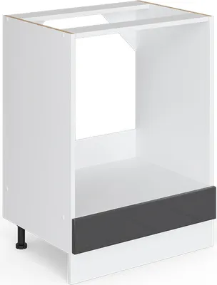 Produktbild von Vicco Herdumbauschrank R-Line, 60 cm ohne Arbeitsplatte, Anthrazit Hochglanz/Weiß