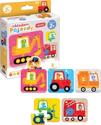 Produktbild von AAO Ich baue Fahrzeuge Kinder Puzzle Lernspielzeug