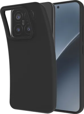 Image de Cazy Coque compatible avec Xiaomi 15 Coque en Silicone - Coque Flexible - Noir