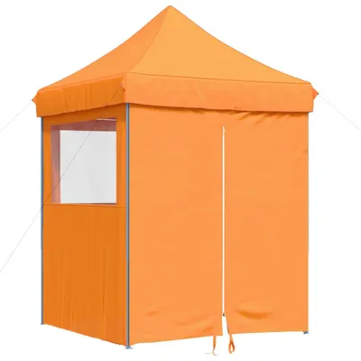 Imagen del producto de vidaXL Tienda de campaña plegable tipo pop-up para fiestas, con 4 paneles laterales, color naranja