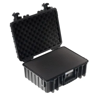 Produktbild von B&W Outdoor Case Type 5000 schwarz mit Schaumstoff Inlay