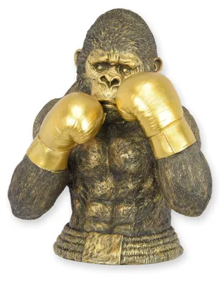 Produktbild von Figur aus Kunstharz, die einen boxenden Gorilla darstellt Replikat Retro Design Dekoration