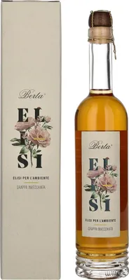 Image de Berta Grappa Elisi per L'Ambiente Grappa Invecchiata 43% Vol. 0,5l en boîte cadeau