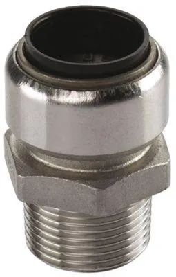 Produktbild von Edelstahl Steckfitting Tectite Übergangsverschraubung Außengewinde 18 mm - 1/2' DVGW