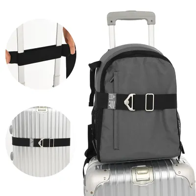 Produktbild von 2-in-1 Gepäckriemen für Reisekoffer, verstellbare Befestigung für Taschen