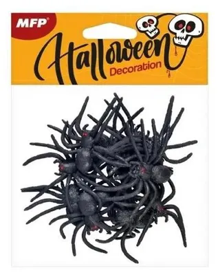 Produktbild von Plastikowe pająki 7 cm - 12 sztuk