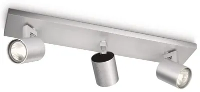 Obrázek produktu pro Philips myLiving Stropní/nástěnné bodové svítidlo Runner, 3×, Bodové světlo na lištu, GU10, 3 žárovek, LED, 220-240 V, Hliník