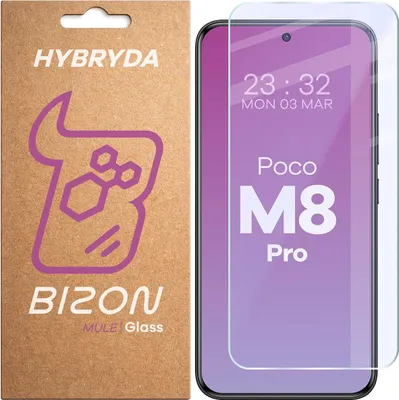 Produktbild von Flexibles Hybridglas für Xiaomi POCO M8 Pro 5G, Bizon Glass Mule