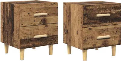 Obrázek produktu pro Zásuvka pod postel 2 pcs Staré dřevo 40 x 35 x 47,5 cm