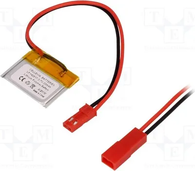 Produktbild von 1x Batt: Li-Po Leitungen 1,4x28x17mm LP142817 Aus 33mAh 3,7V