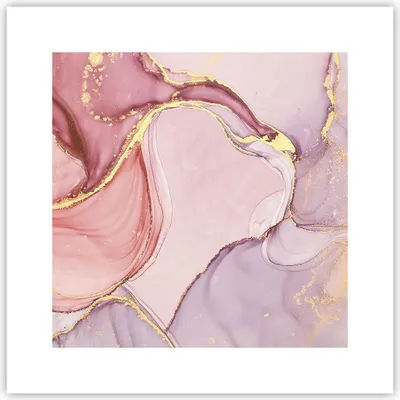 Produktbild von Poster - Poster ohne Rahmen - Abstraktion Marmor Rosa - 30x30 cm - Wand Bild - Wanddeko - Wandbilder - Kunstposter - Wandposter - Bilder - Kunstdruck - Wanddekoration - Wandbild - P2XAC30x30-4528