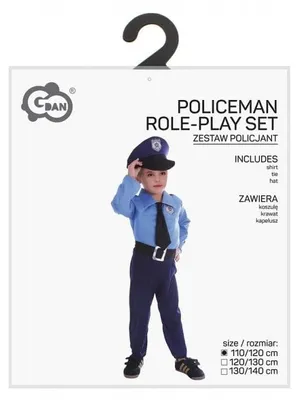 Obrázek produktu pro Dětský kostým policisty, velikost 110/120 cm - Godan