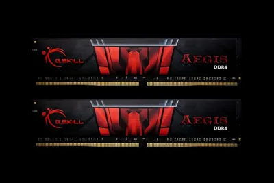 Image de G.Skill AEGIS - DDR4 - Kit - 16 Go : 2 x 8 Go - DIMM 288-PIN - 2666 MHz / PC4-21300 - CL19 - 1.2 V - non tamponné - non-ECC (F4-2666C19D-16GIS)