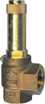 Produktbild von Riegler Eck-Sicherheitsventil, Sattdampf, G 1/2, Ansprechdruck 0,5 bar