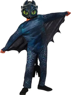 A child wearing a dragon costume, likely for Halloween or a costume party.