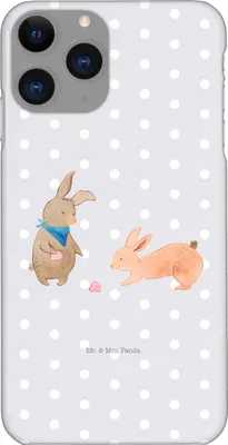 Produktbild von Mr. & Mrs. Panda Iphone 11 Pro Handyhülle Hasen Muschel - Grau Pastell - Geschenk, Meer, Ferien, Strand, Urlaub, Premium Kunststoff, Handy Case, Muttertag, Muscheln