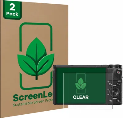 Produktbild von 2x ScreenLeaf Schutzfolie für Sony Cyber-Shot DSC-RX100 V Displayschutz Display Schutz Folie Klar Transparent